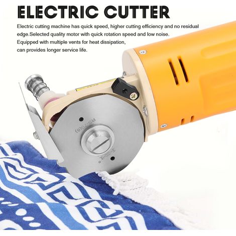 Mini-ciseaux portables WD-2, lame ronde de 70 mm, machine de découpe de tissu électrique (1/5)