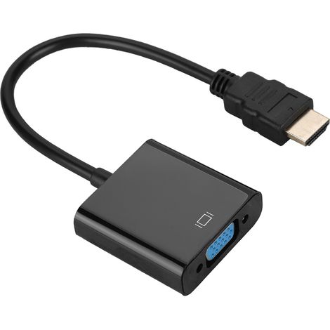 Câble adaptateur convertisseur vidéo HDMI mâle vers VGA femelle 720p/1080p (1/5)