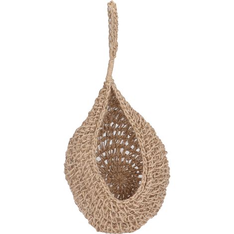 Panier De Rangement Tissé En Corde De Chanvre - Décoration Intérieure Et Extérieure - Accessoire Pour Maison D'oiseaux - Lot De 1 (1/5)