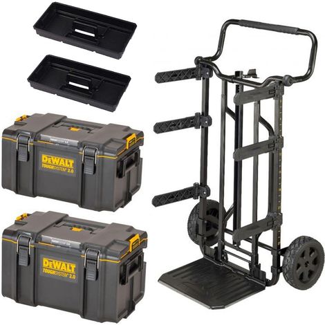Dewalt 1-70-324 3 in 1 Toughsystem 2.0 Stackable Tool Box Trolley DS400 DS300