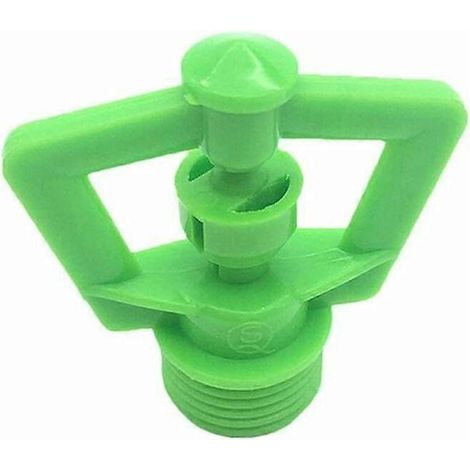 Kit de tuyau d'arrosage pour légumes, 10 micro-arroseurs rotatifs verts de 1/2" M (1/5)