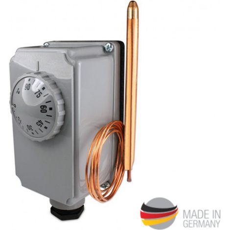 Tauchthermostat mit Fernfühler 0-90°C