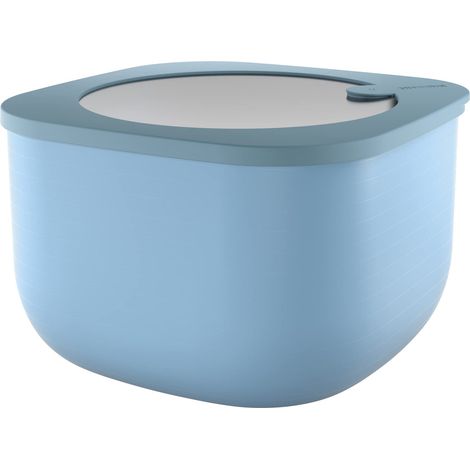Guzzini Store&More Kitchen Active Design Contenitori Ermetici Alti per Frigo/Freezer/ Microonde (L), 19.5 x 19.5 x 12.3 cm, Blu (Matt Mid blue) (1/4)