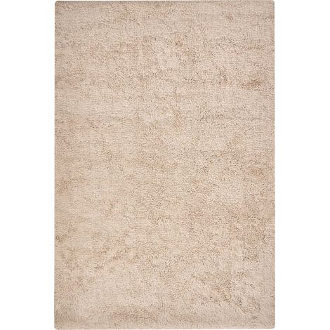 Tappeto da bagno in cotone rettangolare marrone chiaro 60 x 90 Goela