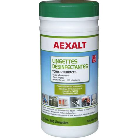 Lingettes Désinfectantes Aexalt Bactéricides Et Prêtes à L'emploi - Aexalt