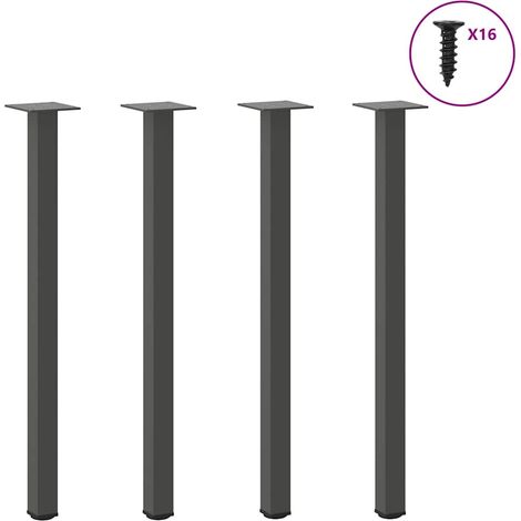 Konsolentischbeine 4 Stk. Anthrazit 72-74 cm Stahl