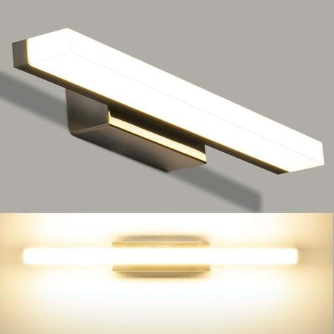 LEDMO LED Spiegelleuchte 40cm 4000K Naturweiß,IP44 Wasserdicht Edelstahl Badleuchte für Wandbeleuchtung und Badzimmer,SMD2835 8W 800LM Schminklicht Wandleuchte Badlampe 220V (1/5)