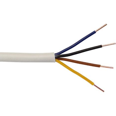 Klingelleitung YR 4 x 0,8 - 10 Meter, weiß Kabel & Leitungen