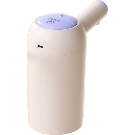 Elektrische Wasserflaschenpumpe, kabelloser Wasserspender, automatische Pumpe für fassförmige Trinkwasserflaschen, Weiß + Lila (1/5)