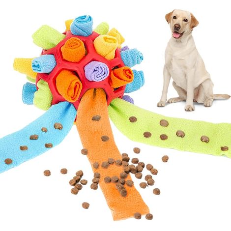 Balle à Renifler pour Chien, Tapis à Renifler Ballon pour Chiens Jouet Interactif pour Chien de L'anxiété Jouet à Renifler pour Chien pour Petit Moyen Grand Chien Soulagement (1/5)