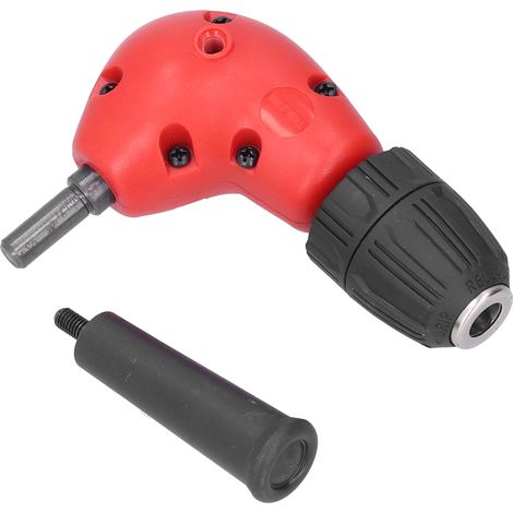 Adaptateur de perceuse à angle droit à 90°, mandrin à 3 mors, rallonge coudée à angle droit, outil de réparation
