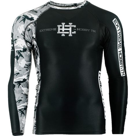 Herren Combat Game Langarm-Rashguard XL Schwarz