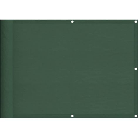 vidaXL Paravento Balcone Verde Scuro 75x800 cm 100% Poliestere Oxford