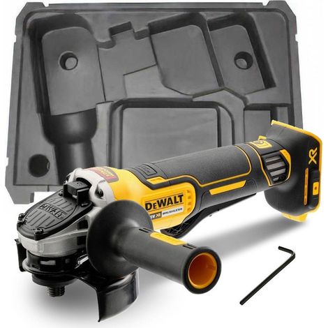 Dewalt DCG406N 18v XR Brushless Cordless 125mm Angle Grinder Paddle Bare + Inlay (1/4)