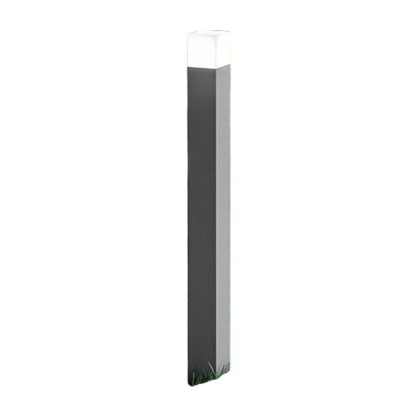 Borne d'éclairage extérieur Tower - Perenz, avec ampoule E27 max. 20W, IP54, aluminium peint, gris clair, hauteur 90 cm (1/5)