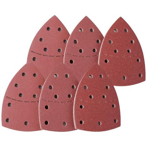 De Ponçage │ 50 pièces │ 11 trous │ 105 x 152 mm │ grain 150 │ pour ponceuses multiples │ Feuilles Abrasives │ Papier Abrasif (1/5)