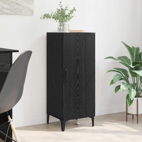Vitrina Roble negro 34.5 x 34 x 90 cm Madera contrachapada