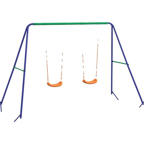 Aire de jeux, support en métal robuste, capacité de charge 90 kg, Multicolore (1/2)