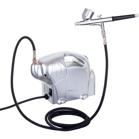 AS16K Airbrush-Kompressor (Elefant) + Airbrush (1/5)