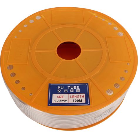 Tuyau pneumatique transparent 12mm extérieur, 8mm intérieur, antiexplosion, pour compresseur d'air, résistant à l'éclatement (1/5)