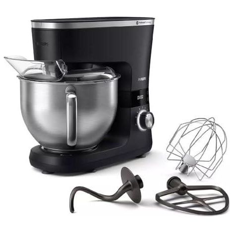 Philips Küchenmaschine HR7962/21 Schwarz Silber 5,5L