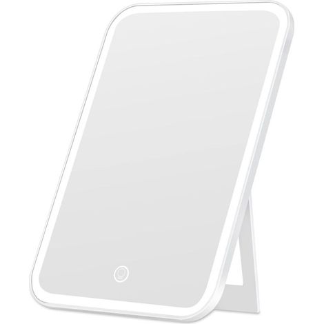 Miroir de maquillage avec éclairage LED, rechargeable par USB-C