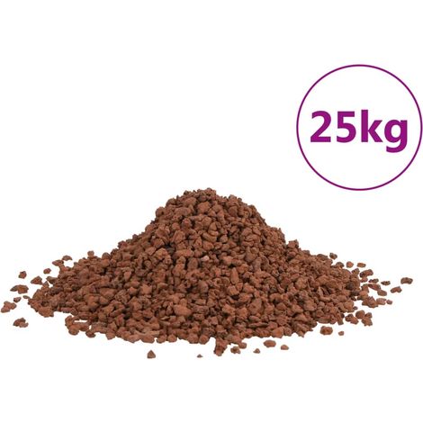 Roches volcaniques 25 kg rouge 5-8 mm (1/5)