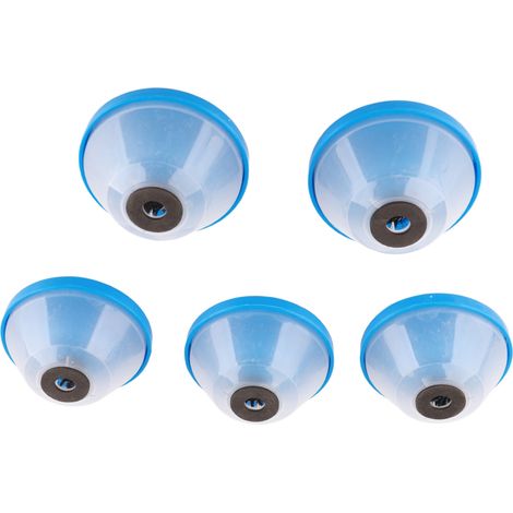 Set de 5 collecteurs de poussière ABS pour perceuse, tampon éponge anti-vibrations, protège-trou de scie cloche, silencieux, pour plafond (1/5)