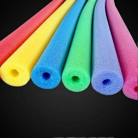Lot de 2 flotteurs de piscine avec 2 raccords, 150 cm, mousse creuse pour natation et jeux aquatiques, accessoires d'été pour bassin (1/5)