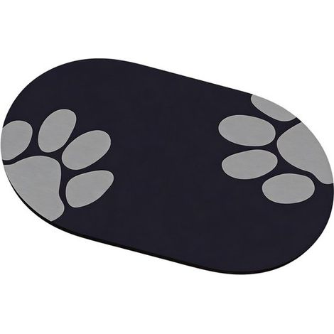 Futternapf-Unterlage für Hunde – Hoch saugfähig – 40 x 60 cm – Rutschfest – Leicht zu reinigen – Orange (1/5)