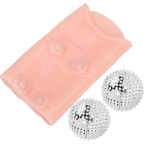 Attelle de cheville à thérapie magnétique pour le sport, protection contre la fasciite plantaire et la cheville (attelle de cheville avec 2 balles de massage) (1/5)