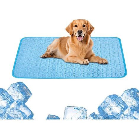 Tapis Rafraîchissant pour Chien Tapis de Couchage antidérapant Coussin rafraîchissant d'lavable pour animaux Pour caisse niche sol canapé maison voyage petit moyen chien chiot (1/5)
