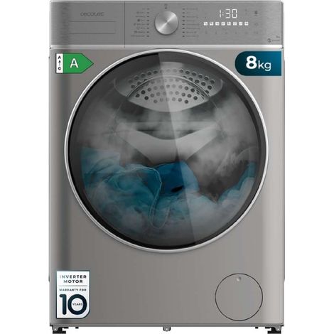 Cecotec Lavadora Secadora Carga Frontal 8Kg-5Kg Bolero Wash&Dry 8580 Inverter Steel B. 1400 rpm, 16 programas (1/5)