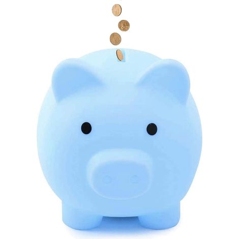 Cochon Tirelire - Tirelire En Plastique Sans Cassure - Pour Enfants Et Adultes - 15,2 X 12,2 X 13,7 Cm - 1 Pièce (1/5)