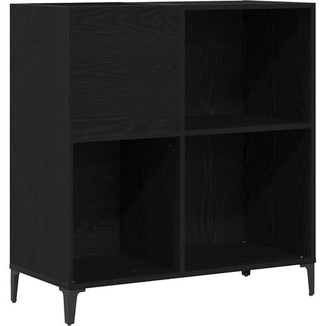 Maison Exclusive - Mueble para discos de vinilo Roble Negro 84,5