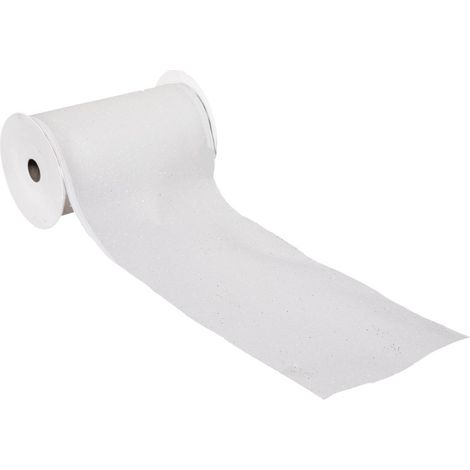 Guirnalda de Navidad Cinta blanca 12cmx5m - Atmosphera créateur d'intérieur