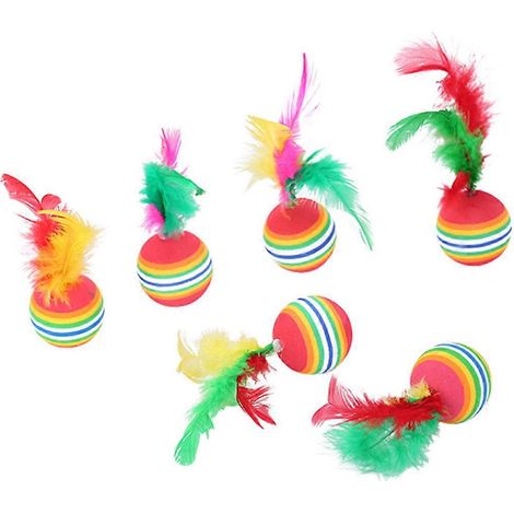 EVA-Regenbogenball mit federleichtem Schaumstoff – lustiges interaktives Wurfspielzeug zum Kauen