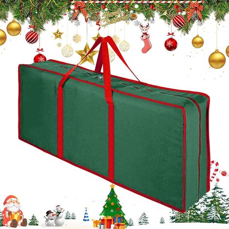 Conteneur de Stockage de Papier Cadeau Sac De Stockage pour Noël avec Fermeture À Glissière - Étui De Transport pour Papier Cadeau pour Noël, Maison, Voyages, Rubans et (1/5)