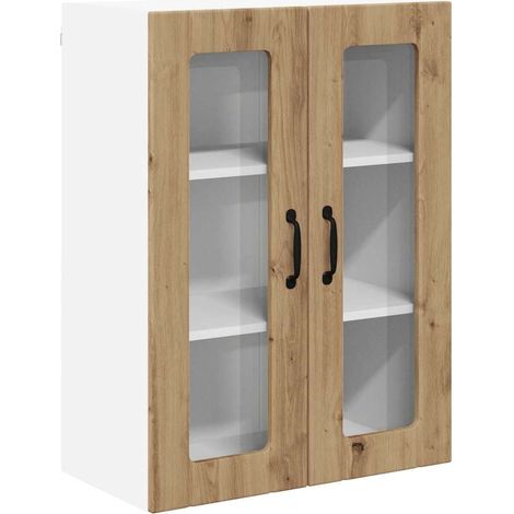 Meubles de Rangement,Armoire de cuisine avec étagère Chêne artisanal 60 x 31 x 80 cm CFW595293 (1/5)