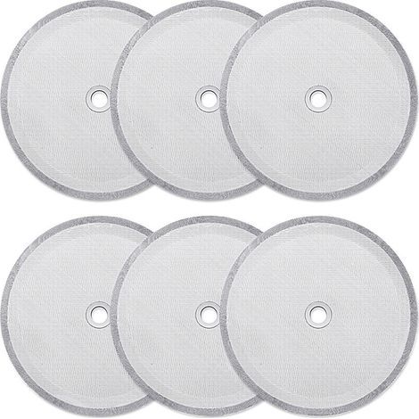 Pack de 6 filtres à tamis réutilisables pour cafetière à piston 1000 ml – Faciles à nettoyer – Compatibles avec Bodum, Grosche, Mr. Coffee (1/5)