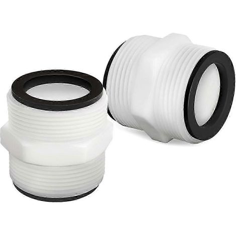 Set mit 2 Adaptern für 1,5-Zoll-Poolschläuche, kompatibel mit oberirdischen Poolschläuchen und Filterpumpen - FY - (1/5)
