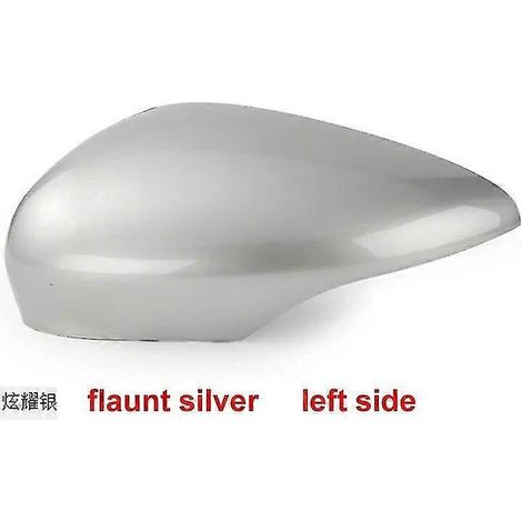 Coque de rétroviseur extérieur pour Ford Fiesta 2009-2016, couleur argent brillant (1 pièce). (1/4)