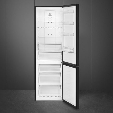 Smeg RC20KDND réfrigérateur-congélateur Pose libre 331 L D Noir (1/2)