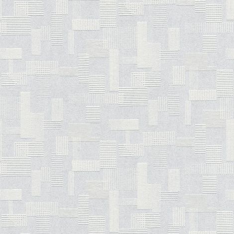 Papier peint géométrique à peindre Papier peint intissé avec structure blanche Papier peint uni simple pour le salon et le bureau (1/4)