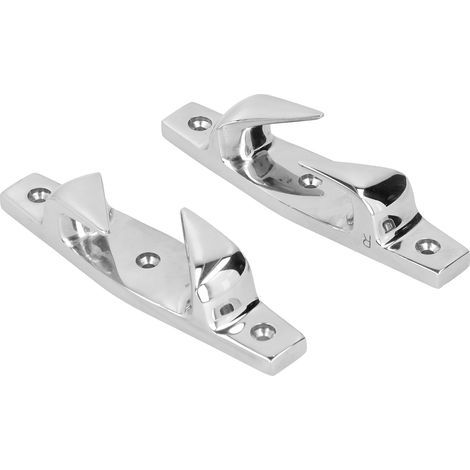 Taquets d'amarrage d'ancrage de 6 pouces, 2 pièces, guide-cble creux gauche et droit, accessoires de bateau marin en acier inoxydable (1/5)