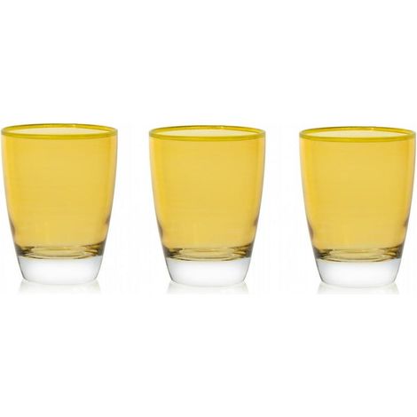 Set 3 Bicchieri da Tavola Acqua Vino Domino Incanto Marigold 300 ml Cerve (1/2)