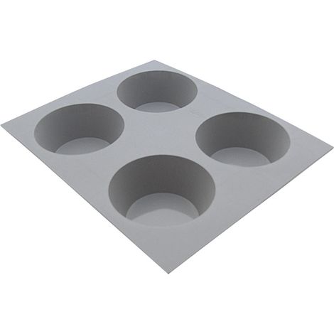 De Buyer - Moule pour 4 mini muffins en silicone elastomoules (1/2)