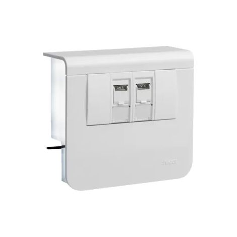 Tehalit GeräteträgerDatenanschluss 2xCat.6A/SL20x55 vw SL200559079016 (1/2)