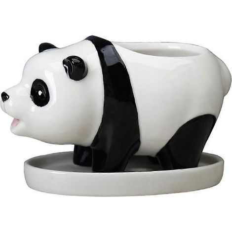 Pot de fleurs en céramique en forme de panda pour plantes succulentes - Décoration intérieure