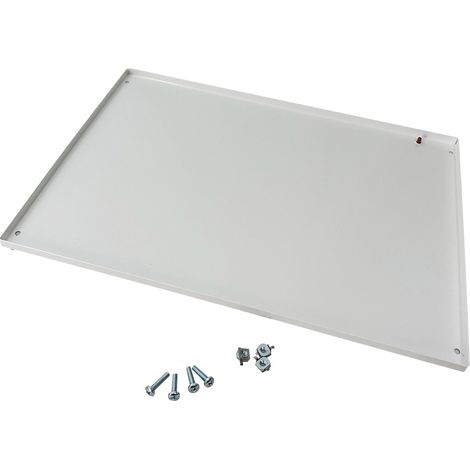 Plastron modulaire métallique 24 modules pour coffret Atlantic - Type - Fixe - H 400mm - Plein